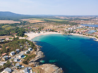 Fototapeta premium Aerial view of Arapya beach near town of Tsarevo, Bulgaria