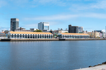 Fototapeta na wymiar Rio capibaribe recife pernambuco, marco zero, porto de recife, rio prédios