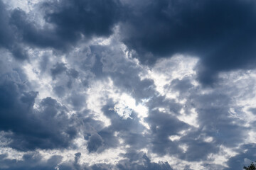 dark overcast sky. the beauty and power of nature. 