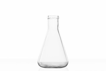 laboratory flasks, glass jars, laboratory, white background, transparent glass, chemistry,...