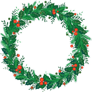 Christmas wreath for christmas decoration 