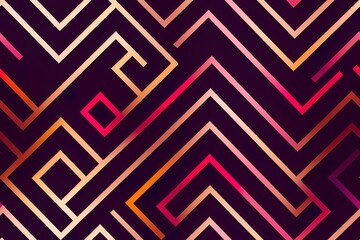 Seamless geometric letters pattern, simple shape, pattern for fashion, abstract geometric symbol. Purple background color. Trendy, abstract letter design for fashion and interior textiles.
