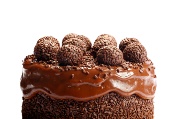 Chocolate cake with bonbon