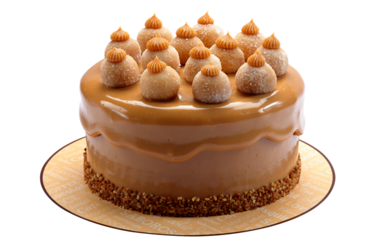 Covered cake milk sweet