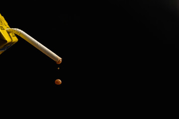 chocolate milk chocolate in straw