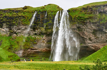 Seljalandsfoss, a waterfall on the South Coast of Iceland.