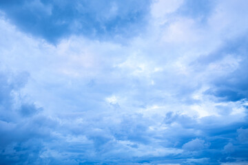 Blue, gorgeous, cloud cumulus.