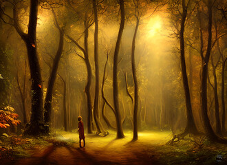 Fog Sunset Woods Forest Path Leaves Landscape Autumn Walk Dog Fall Person Park Silhouette Tree People Morning Woman Trees Road Winter Dark Couple Walking Nature