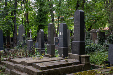 Lápidas en cementerio de Olšany, Praga