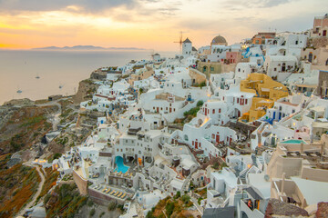 Obraz premium Santorini Sunset, Oia