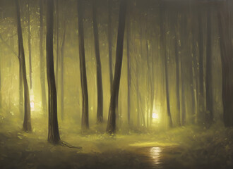 Fog Autumn Spring Nature Foggy Summer Morning Sunlight Path Trees Woods Tree Road Forest Light Landscape Foliage Misty Green Sun Fall Sunrise Park Mist Woodland