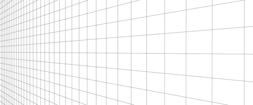 wall in perspective. blank grid