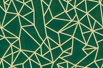 Seamless pattern of a geometric dinosaur and typography background elements