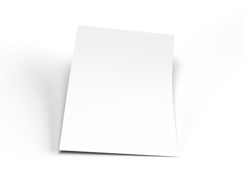 Mockup de poster, flyer, carta en blanco