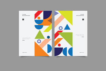 template  geometric  cover design collection