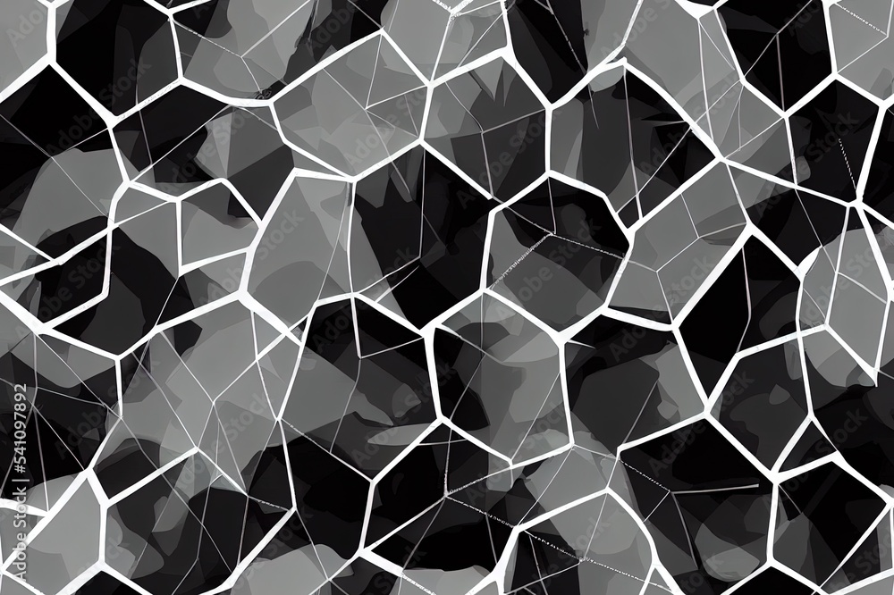 Poster hexagonal camouflage seamless pattern. abstract modern geometric military endless background texture