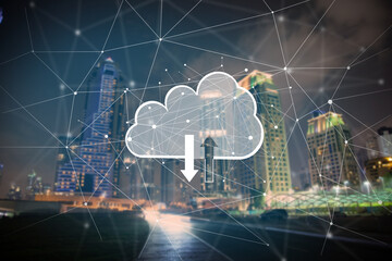 Cloud storage on screen