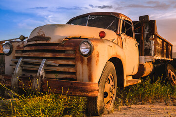 old abandoned truck