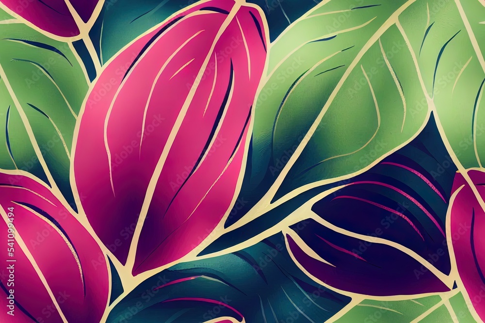 Poster tropical pattern with multicolored hand drawn elements and funny background. monstera pattern perfec