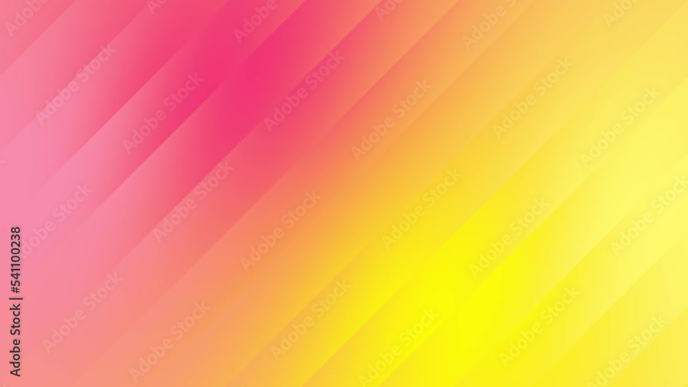 Poster office neon light and yellow inclined lines gradient background loop. moving colorful oblique stripe
