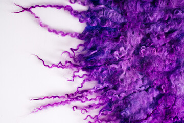 Gefilzte Decke Filzdecke Wollelocken Korbfüller Requisiten	