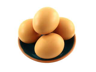 Egg  isolated on white background.