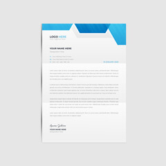 Elegant and clean modern business letterhead template design