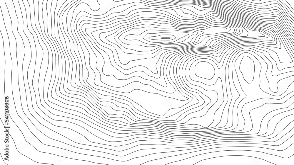 Aufkleber the stylized height of the topographic contour in lines and contours. black on white colors. the con