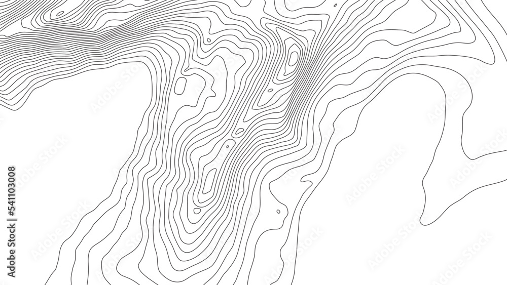 Aufkleber the stylized height of the topographic contour in lines and contours. black on white colors. the con