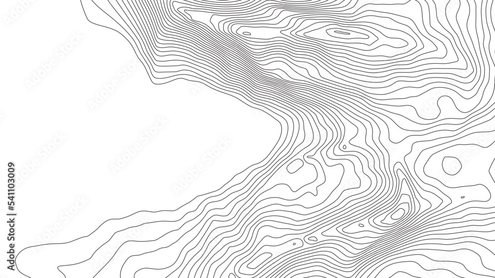 Aufkleber the stylized height of the topographic contour in lines and contours. black on white colors. the con