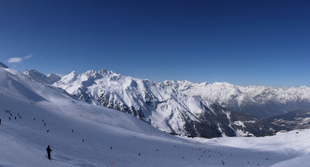 Fototapeta na wymiar Pista de Esquí Austria