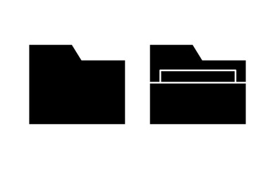 Folder icon vector for web and mobile app. folder sign and symbol