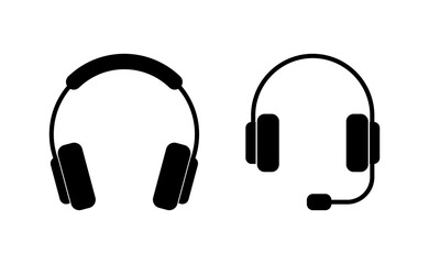 Headphone icon vector for web and mobile app. headphone sign and symbol