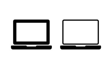 Laptop icon vector for web and mobile app. computer sign and symbol