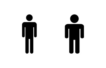 Man icon vector for web and mobile app. male sign and symbol. human symbol