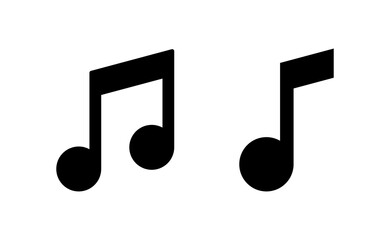 Music icon vector for web and mobile app. note music sign and symbol