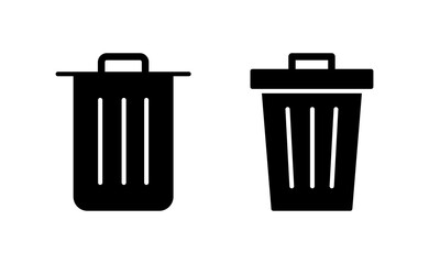 Trash icon vector for web and mobile app. trash can icon. delete sign and symbol.