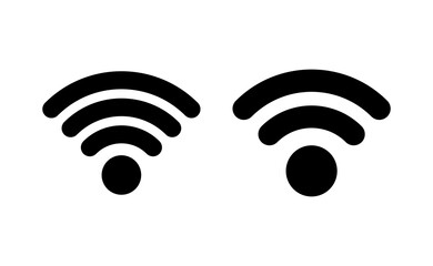 Wifi icon vector for web and mobile app. signal sign and symbol. Wireless  icon