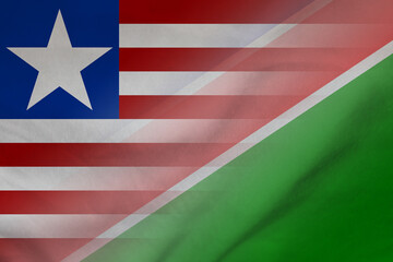 Liberia and Namibia official flag international relations NAM LBR