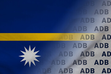 Nauru flag ADB symbol union