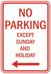 Obraz premium Limited time parking sign no parking set