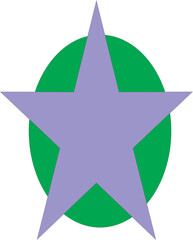 Obraz premium green star icon