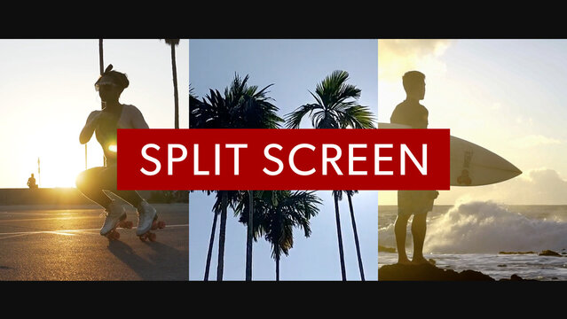 Dynamic Split Screen Opener with Media Replacements
