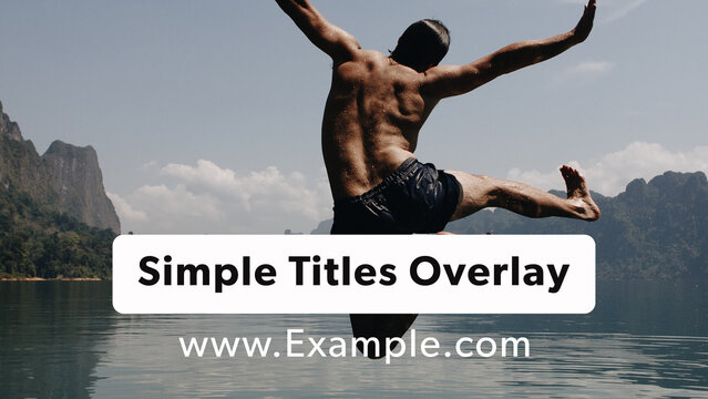 Simple Drop in Titles Overlay