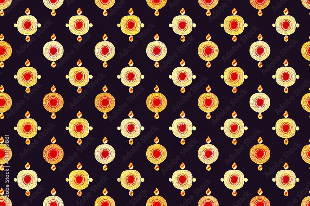 Aufkleber retro seamless pattern with distorted checkered and smiling faces in style 70s, 80s. trendy 2d illus