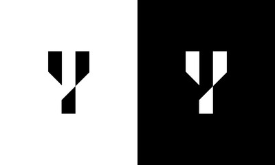 Fototapeta y letter abstract logo design obraz