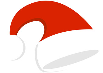 Santa hat. Christmas hat in png. Santa Claus hat on transparent background