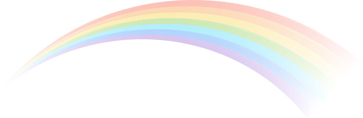 Rainbow in png. Transparent rainbow arc. Isolated rainbow on transparent background