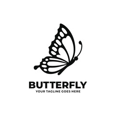 Butterfly logo design vector illustration