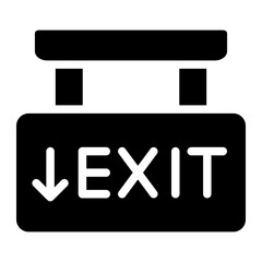 Exit glyph icon